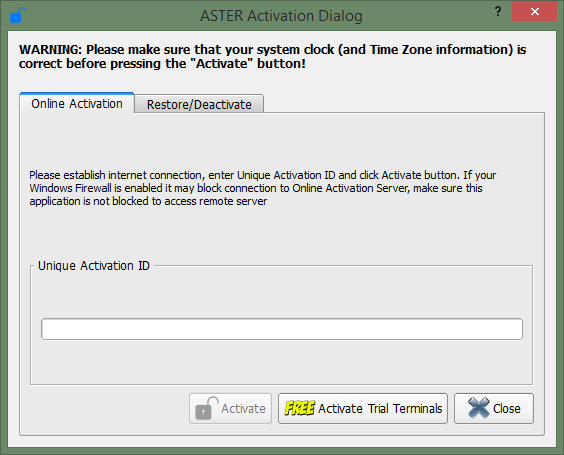 aster license key aster license key