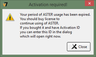 aster license key aster license key